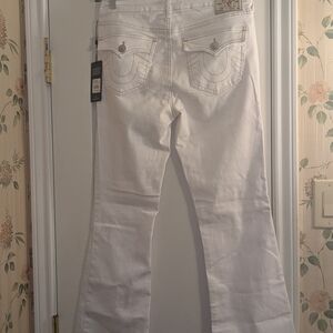 BECCA Flare White Jeans